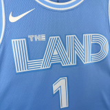24-25 Cleveland Cavaliers HARDEN #1 Light blue City Edition Top Quality Hot Pressing NBA Jersey