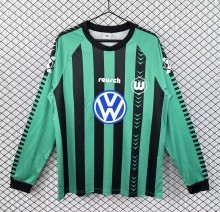 1994-1995 Wolfsburg Away Long Retro Soccer Jersey