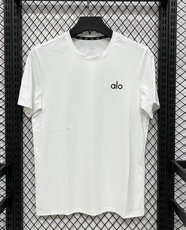 2026 Alo White High Quality Casual T-Shirt