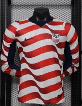2026 World Cup USA Home Long Sleeve Player Version Soccer Jersey*长袖球员