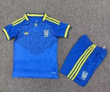 2026 Ukraine Away Kids Soccer Jersey