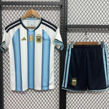 2026 World Cup Argentina Home Kids Soccer Jersey