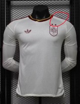2026 World Cup Spain Away Long Sleeve Player Version Soccer Jersey (With 2 Star)*两颗星*长袖球员
