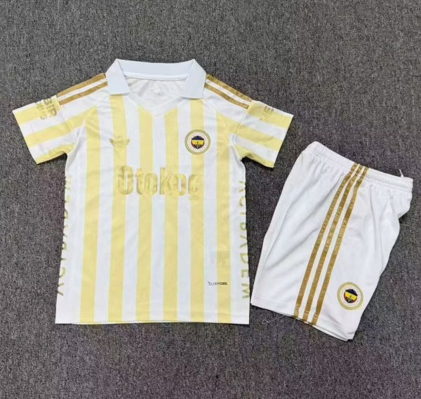 26-27 Fenerbahce Away Kids Soccer Jersey