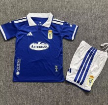 26-27 Real Oviedo Home Kids Soccer Jersey