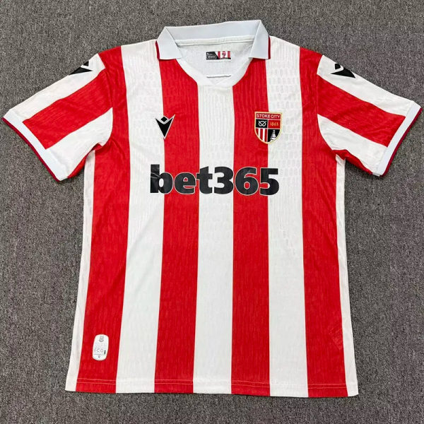 26-27 Stoke City Home Fans Soccer Jersey