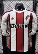 26-27 River Plate Away Long Sleeve Player Version Soccer Jersey*长袖球员