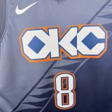 26-27 OKC Top Quality Hot Pressing NBA Jersey