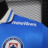 26-27 Cruz Azul Home Long Sleeve Player Version Soccer Jersey*长袖球员