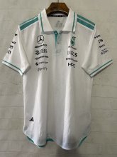 2026 F1 Benz New Pattern Short Sleeve Racing Suit