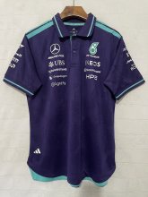 2026 F1 Benz New Pattern Short Sleeve Racing Suit