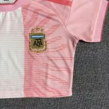 26-27 Argentina Pink Messi Farewell Match Women Cheerleading Short-sleeved (女)