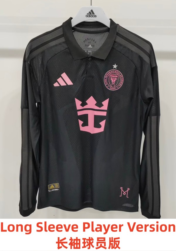 26-27 Inter Miami Away Long Sleeve Player Version Soccer Jersey*长袖球员