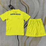 26-27 Porto Fluorescent Yellow Goalkeeper Kids Soccer Jersey