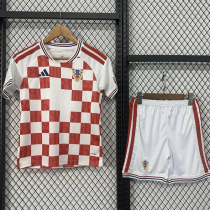 26-27 Croatia Home Kids Soccer Jersey