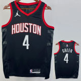 23-24 Rockets GREEN #4 Black Top Quality Hot Pressing NBA Jersey (Trapeze Edition)