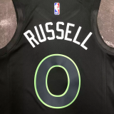 22-23 TIMBERWOLVES RUSSELL #0 Black Top Quality Hot Pressing NBA Jersey (Trapeze Edition)