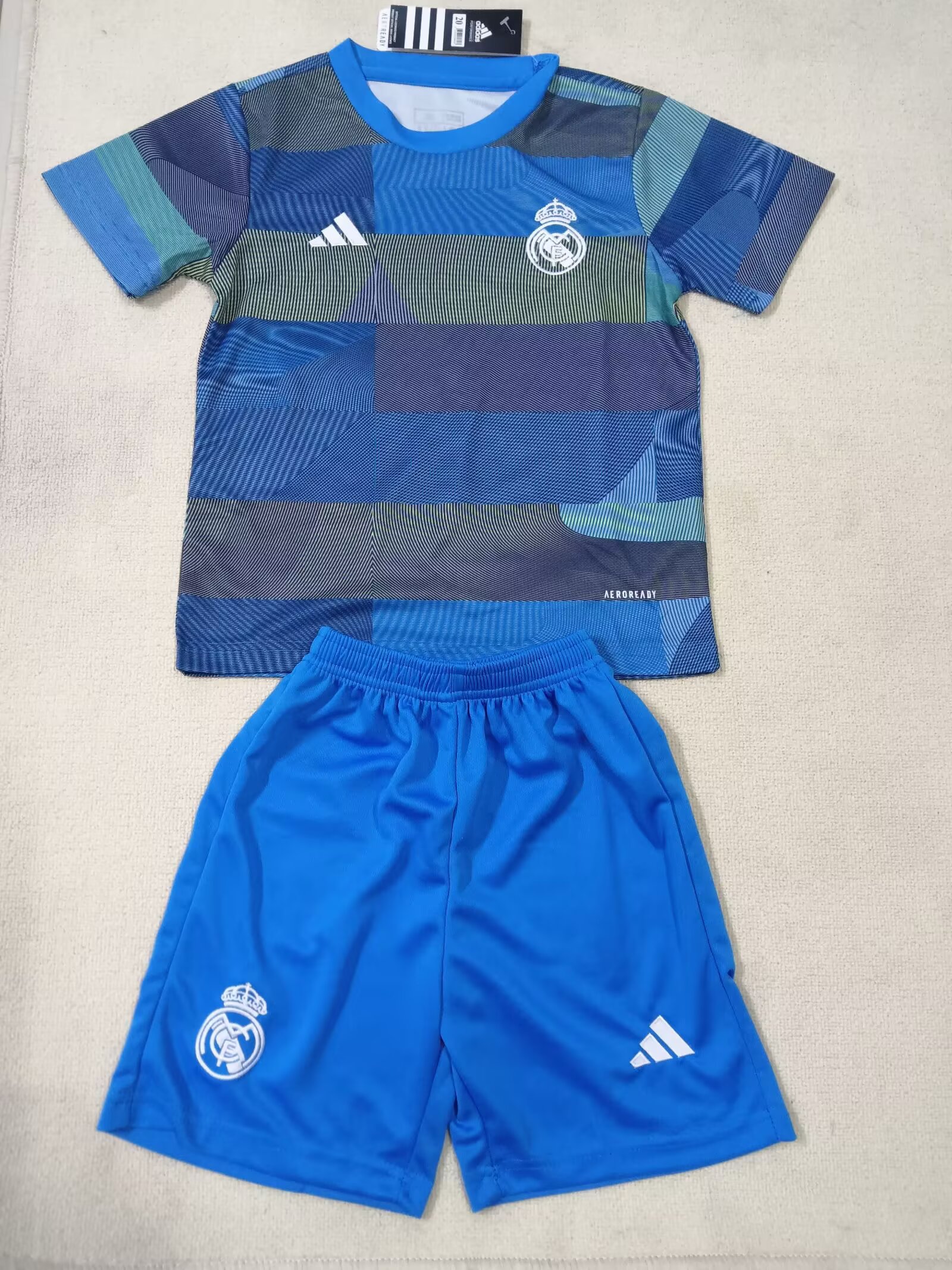 25-26 RMA Grey Blue White Kids Training