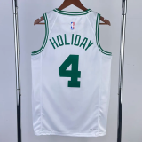 22-23 CELTICS HOLIOAY #4 White Home Top Quality Hot Pressing NBA Jersey