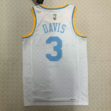 22-23 LAKERS DAVIS #3 White Top Quality Hot Pressing NBA Jersey (Retro Logo)