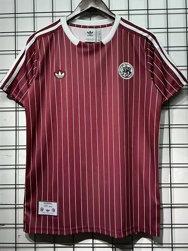 25-26 Ajax Casual Brown Red Fans Training shirts