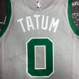 CELTICS TATUM #0 Gray Top Quality Hot Pressing NBA Jersey