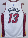 22-23 HEAT ADEBAYO #13 White Top Quality Hot Pressing NBA Jersey
