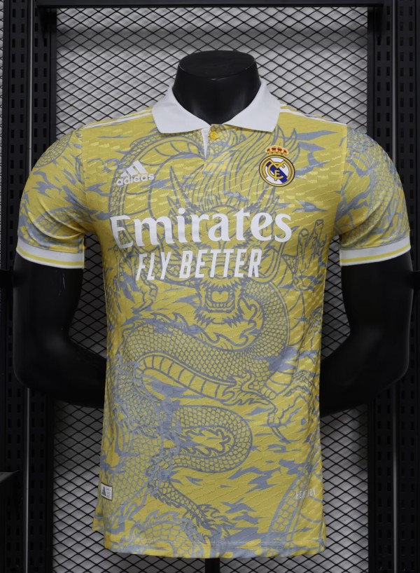 25-26 RMA Yellow Special Edition Player Version Training Shirts