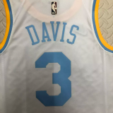 22-23 LAKERS DAVIS #3 White Top Quality Hot Pressing NBA Jersey (Retro Logo)