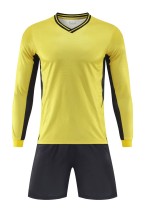 24-25 New Yellow High Quality Long Sleeve Training Suit