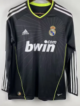 2010-2011 RMA Away Long Sleeve Retro Soccer Jersey
