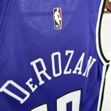 24-25 KINGS DEROZAN #10 Purple Retro Top Quality Hot Pressing NBA Jersey(V领）