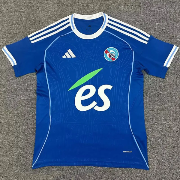 25-26 Strasbourg Home Fans Soccer Jersey