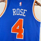 22-23 KNICKS ROSE #4 Blue Top Quality Hot Pressing NBA Jersey
