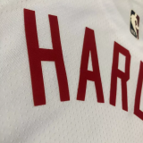 22-23 Nets HARDEN #13 White Top Quality Hot Pressing NBA Jersey (Retro Logo)