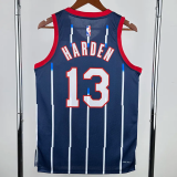 23-24 Rockets HARDEN #13 Royal blue City Edition Top Quality Hot Pressing NBA Jersey