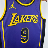 22-23 LAKERS JAMES JR. #9 Purple Top Quality Hot Pressing NBA Jersey (Trapeze Edition)