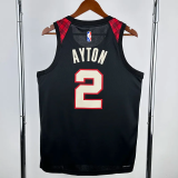 23-24 Trail Blazers AYTON #2 Black City Edition Top Quality Hot Pressing NBA Jersey