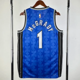 23-24 Magic McGRADY #1 Dark Blue Top Quality Hot Pressing NBA Jersey (Retro Logo)(V领)
