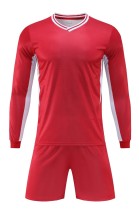 24-25 New Red High Quality Long Sleeve Training Suit