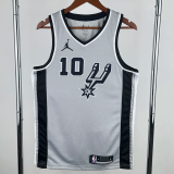 20-21 SA Spurs SOCHAN #10 Grey Top Quality Hot Pressing NBA Jersey (Trapeze Edition)