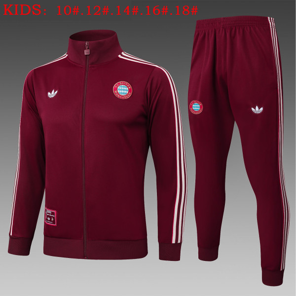 25-26 Bayern High Quality Kids Jacket Tracksuit