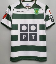 2001-2002 Sporting Lisbon Home Retro Soccer Jersey