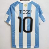 2010 Argentina Home Retro Soccer Jersey