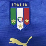 2006 Italy Home Blue Retro Soccer Jersey