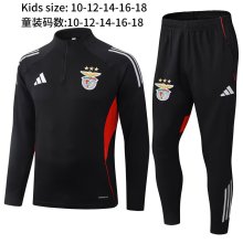 25-26 Benfica High Quality Kids Half Pull Tracksuit