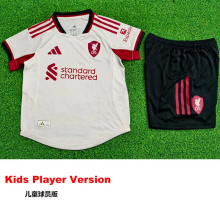 25-26 LIV Away Kids Player Version Soccer Jersey 1:1 Thai Quality (球员童装)