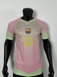 25-26 BAR Pink Green Special Edition Player Version Training Shirts 1:1 Thai Quality