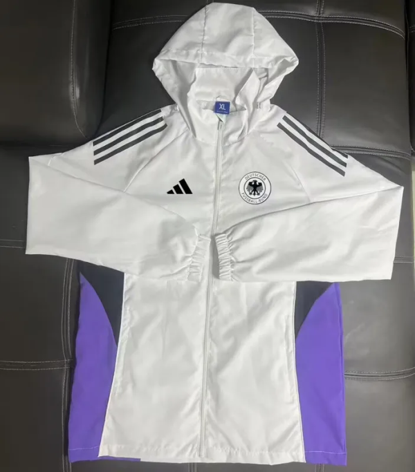 25-26 Germany White Windbreaker