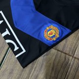 2009-2010 Man Utd Away Long sleeves Retro Soccer Jersey